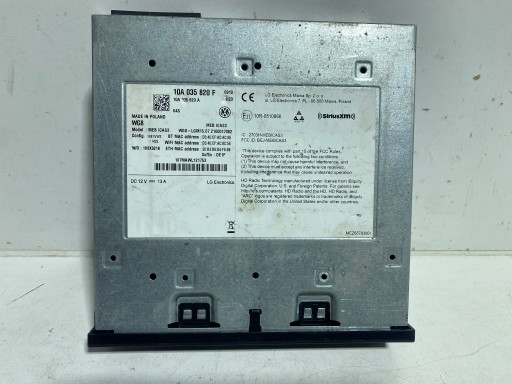 Navigation meb reader panel vw id.4 id.3 id.5 audi e-tron 10a035820f #