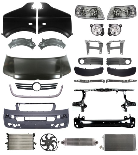 2774 - Volkswagen Transporter 03-09 Ремінь бампера Підкрилок