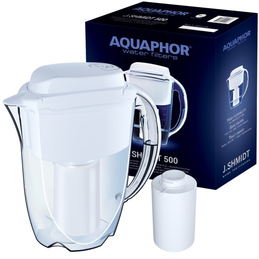 FILTRAČNÁ KANVICA AQUAPHOR J.SHMIDT JS 500 2,8 L + FILTRAČNÁ VLOŽKA 1 KS.