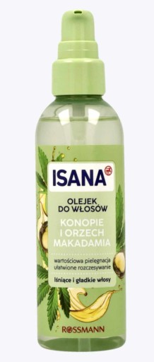 Isana konopný a makadamiový vlasový olej 100 ml