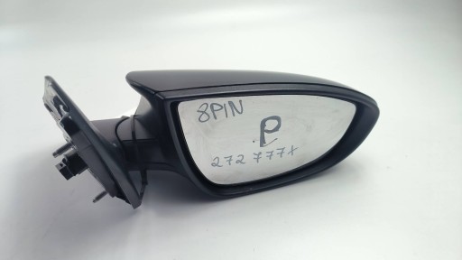 mirror right EU black, HYUNDAI BAYON LIFT 8 PIN