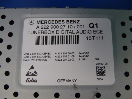 MERCEDES B W246 A W176 W117 CLA amplifier RADIA AUDIO