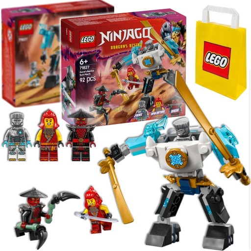 LEGO NINJAGO 71827 Mech Zane Ruchomy ROBOT 3x Figurki - Zestaw na