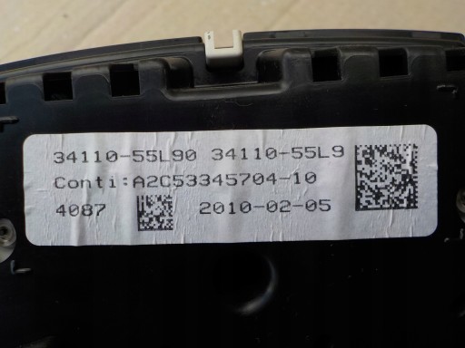 dials suzuki sx4 1,6 DDIS 2010r 34110-55L9