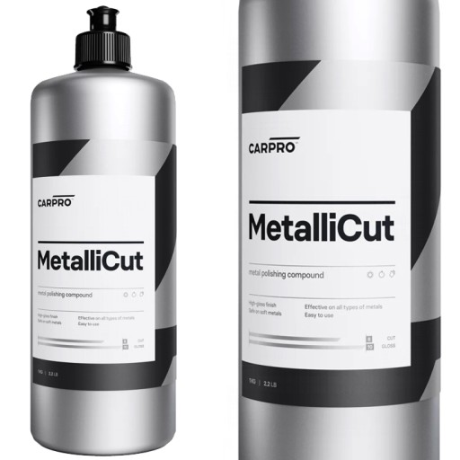 CarPro MetalliCut паста для полировки металлов для дисков, насадок выхлопной системы, 1л