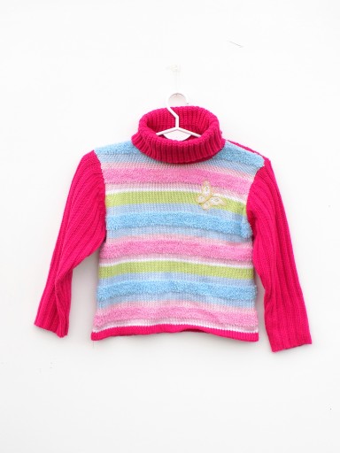 Дитяча водолазка акрил рожева 128