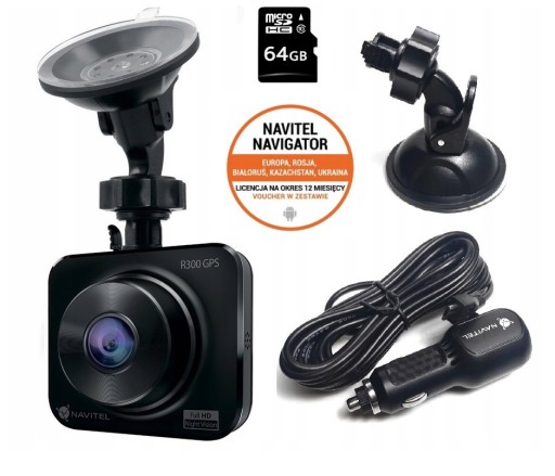 Navitel DVR R300 GPS камеры контроля скорости + карта 64GB