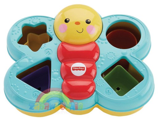 Motýlik sorter tvarov s kockami FISHER PRICE