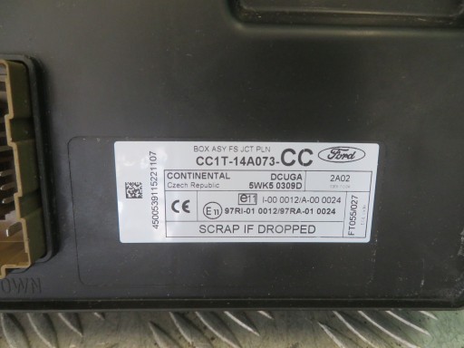 CENTRALINA FUSIBILI modulo BSI FORD TRANSIT MK7 12R CC1T-14A073-CC