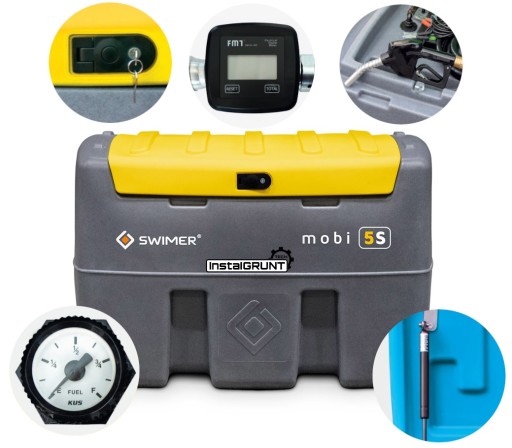 Мобильный on топливный бак mobi 5s 400l классический счетчик + индикатор