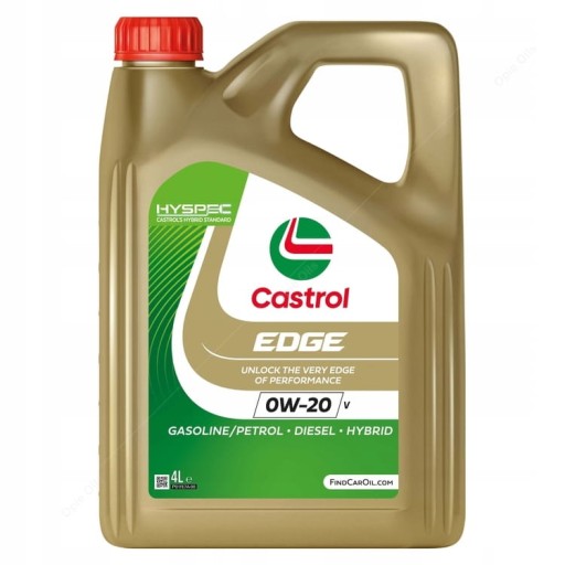 МАСЛО CASTROL EDGE 0W20 V 4л