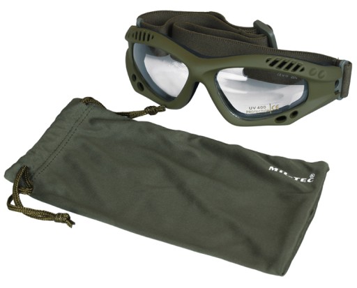 Захисні окуляри Mil-Tec Commando Clear зелені
