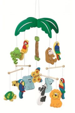 ДЕРЕВ'ЯНА ПІДВІСНА КАРУСЕЛЬ 3D ПАЛЬМА