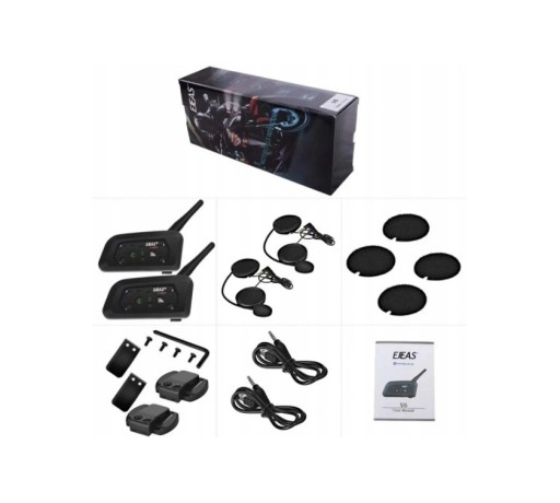 Домофон для мотоциклетного шлема 2 шт. EJEAS V6 Pro