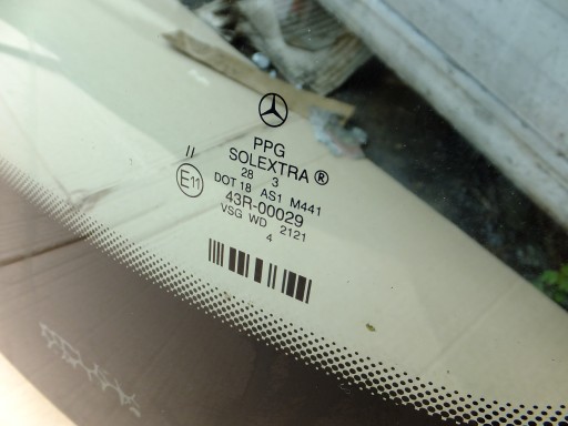 window iron mercedes w211 2004r