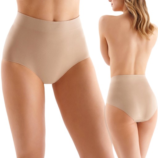 Bezšvové dámske nohavičky FIGI s vysokým pásom GABRIELLA MIDI BRIEFS - M