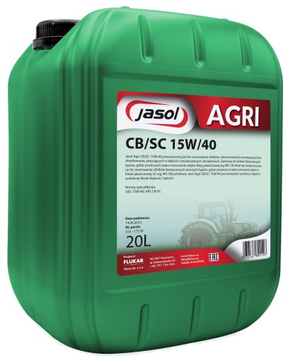 JASOL AGRI CB/SC 15W40 20л.