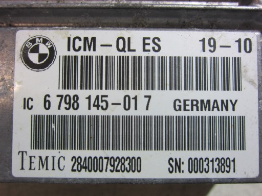 BMW F01 750i F10 F07 module control unit ICM 6798145