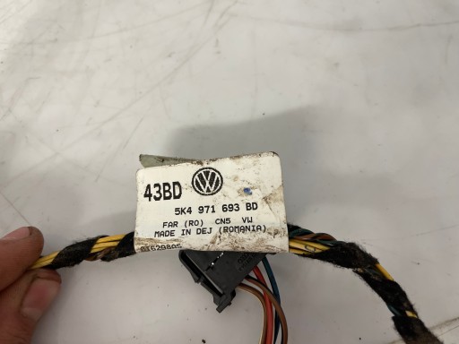 bundle wiring door left rear part VW GOLF VI 5K4971693BD