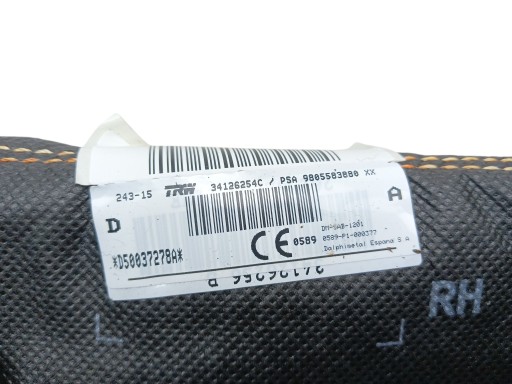 airbag airbag seat right PEUGEOT 308 II T9 9805583880 EUROPA