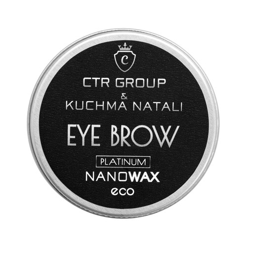 Vosk CTR na úpravu obočia Nano Platinum pre jemné vlasy, 30 ml