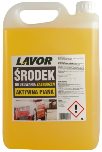 LAVOR ACTIVE FOAM 4L STRONG ДЛЯ КОНЦЕНТРАТА МОЙКИ АВТОМОБИЛЯ