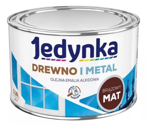 Jedynka Drewno i Metal Mat Brązowy 0,36L/op. (710006404)