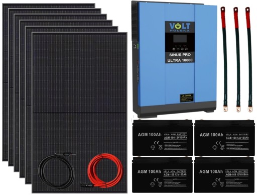 НАБІР СОНЯЧНИХ ПАНЕЛЕЙ ІНВЕРТОР 10000W 230V MPPT