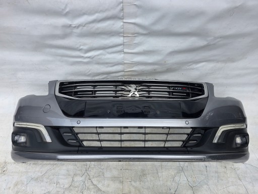 MKT123456 - Передний бампер в сборе с светодиодной подсветкой peugeot 508 i lift gt 14-18 pdc