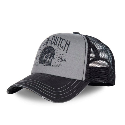 Бейсболка с логотипом VON DUTCH CREW1B GREY