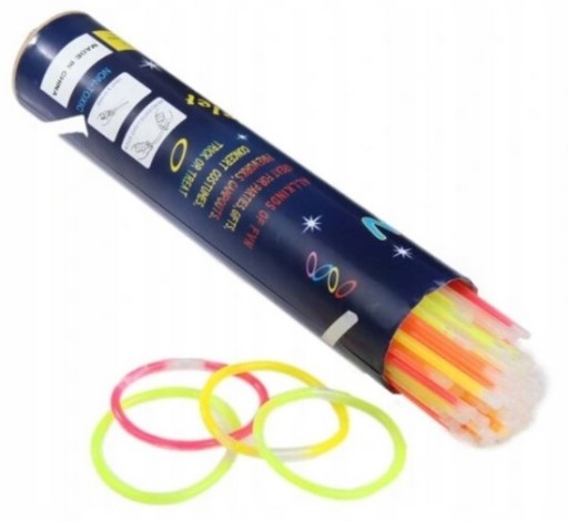 БРАСЛЕТИ СВІТІВНІ FLUO CHEMICAL LIGHT 100ШТ