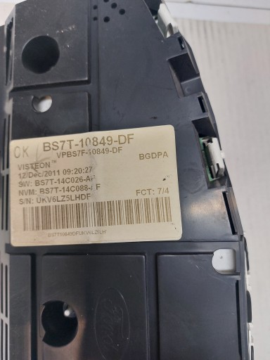 dials dials FORD MONDEO MK4 2.0 TDCI BS7T-10849-DF ANGLIK