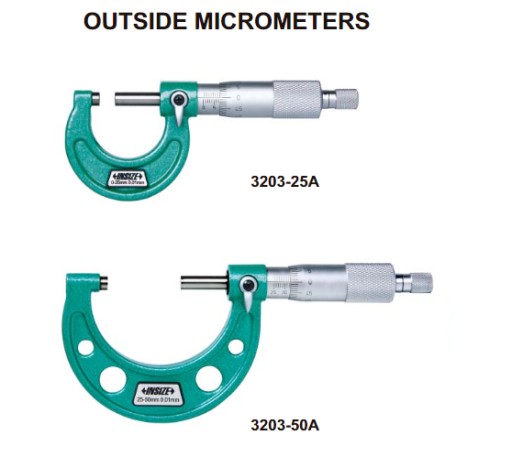 комплект. Микрометр Insize 3203-1004a 0-100 мм