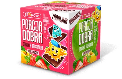 Кубик з сюрпризом Portacja Dobra яблуко та полуниця 16 г