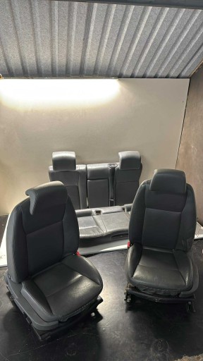 SKORY SAAB 9-3 93 seats grey leather sedan EU KOMPLET seats SKORZANYCH