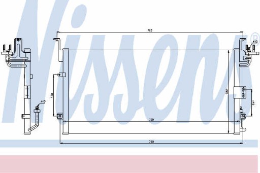 РАДІАТОР КОНДИЦІОНЕРА NISSENS 94775 изображение 1