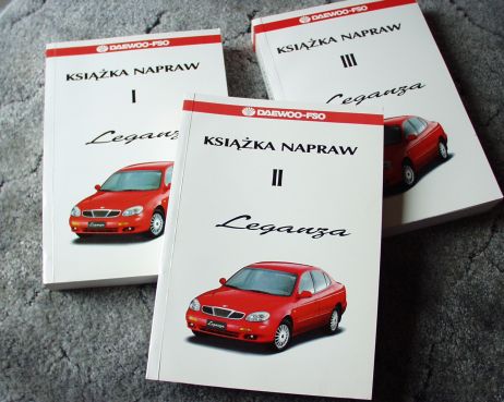 DAEWOO LEGANZA-книга по ремонту (3 томи)
