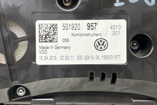 Комплект зажигания vw 04l907309a 1.97л дизель 2015 г.