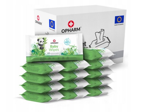 Вологі серветки Opharm Baby Wipes 14 х 64 шт.