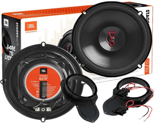 JBL STAGE3 627 ДИНАМИКИ VW PASSAT B6 B7 CC ALTRACK ПРОСТАВКИ ПЕРЕДНИХ ДВЕРЕЙ
