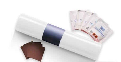 Комплект для ремонту брезенту (220x32cm) Білий