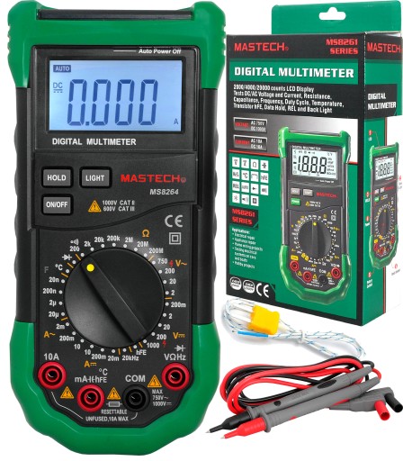 UNIWERSALNY MULTIMETR MASTECH MS8264 TERMOSONDA - Sklep, Opinie, Cena w ...