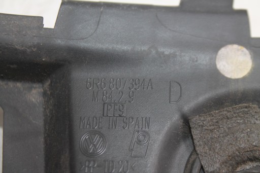 support holder ZDERZAKTA right rear part 6R6807394A VW POLO V 6R HB 09-14