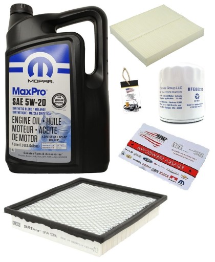 MOPAR 5W20 + TOWN COUNTRY FILTERS 3.8 08-10