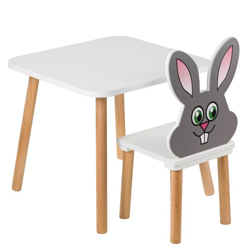 КОМПЛЕКТ ДИТЯЧИХ МЕБЛІВ СТІЛ 50х50 PUCEK КРІСЛО