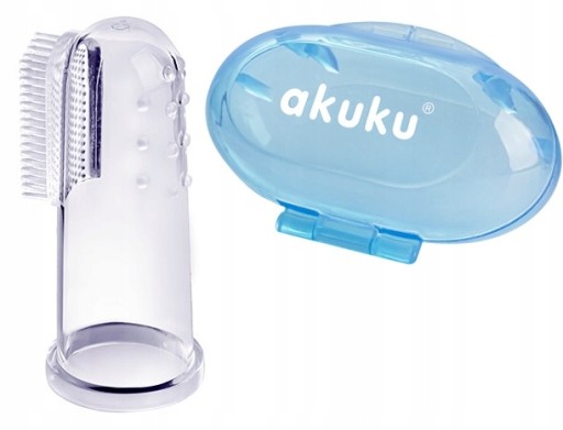 Силіконова щіточка Akuku A0263 в синьому футлярі