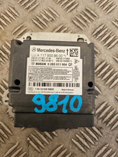 MERCEDES CLA W117 W176 modulo airbag AIR BAG SENSOR A1179008600