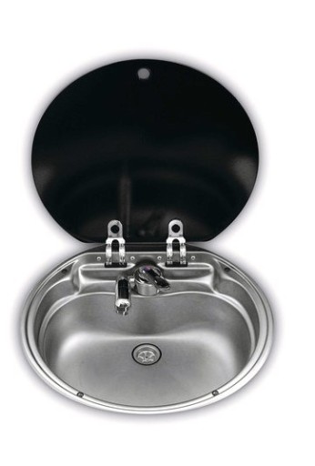 КУХОННА РАКОВИНА DOMETIC SNG 420 ЗІ СКЛЯНОЮ КРИШКОЮ