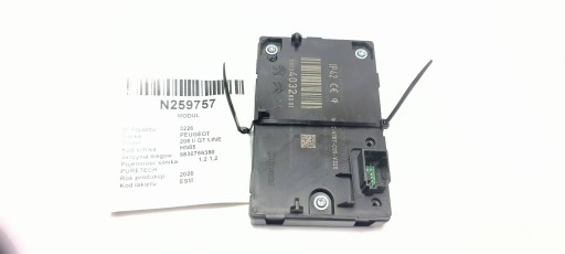 modulo 981340328001 LADOWARKA INDUKCYJNA PEUGEOT 208 II GT LINE