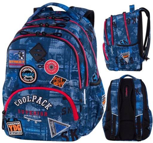Рюкзак шкільний багатокамерний CoolPack Shades of blue 30 л
